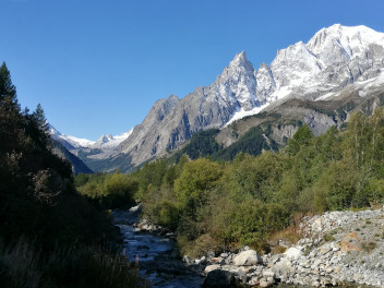 Monte Blanc from Courmayeur Val Ferret